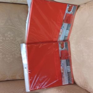 NWT 2 Red Fabric Drawers 10.5x11x10.5